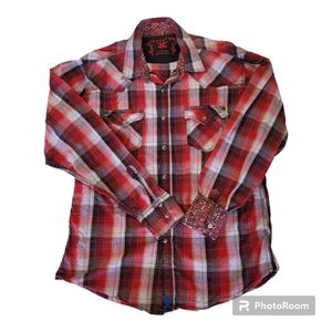 Twenty X Large Pearl Snap Men's Western Long Sleeve Cowboy Shirt